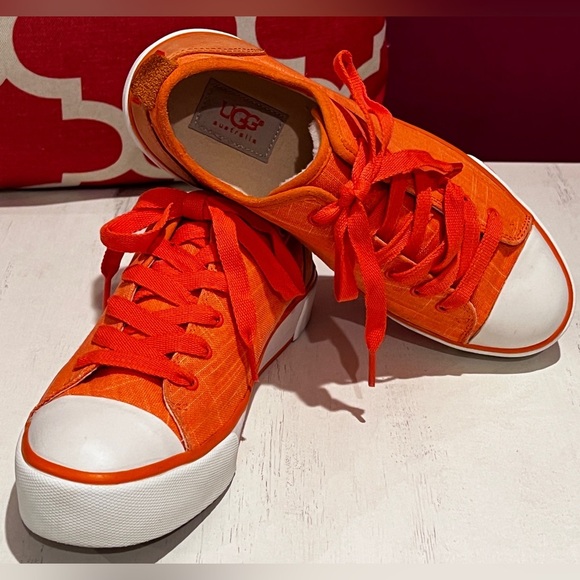 UGG Orange Denim Women's Sneakers - Picture 9 of 11